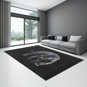 Jaguar Diablo black large indoor area rug