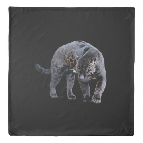 Jaguar Diablo black queen duvet cover