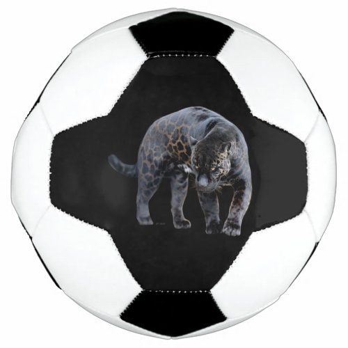 Jaguar Diablo black soccer ball
