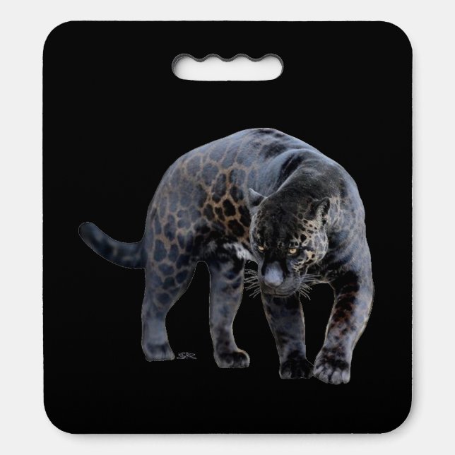 Jaguar Diablo black stadium cushion (Front Vertical)