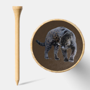 Jaguar Diablo brown bamboo golf tee top