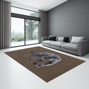 Jaguar Diablo brown large indoor area rug