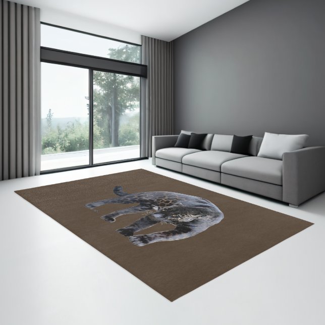 Jaguar Diablo brown large indoor area rug (Insitu (Indoor 3))