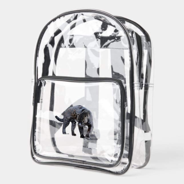Jaguar Diablo clear stadium backpack (Left)