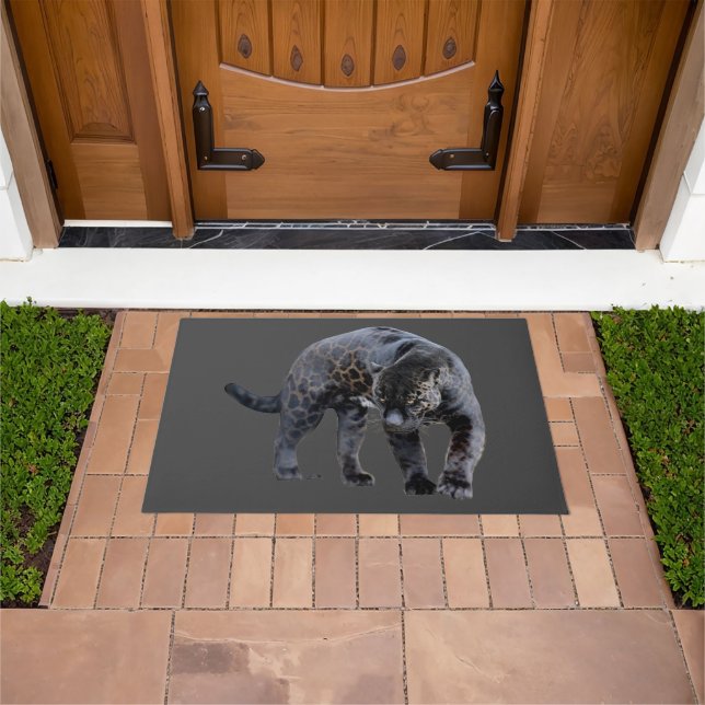 Jaguar Diablo gray doormat (Outdoor)