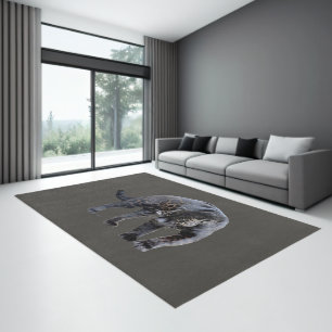 Jaguar Diablo gray large indoor area rug