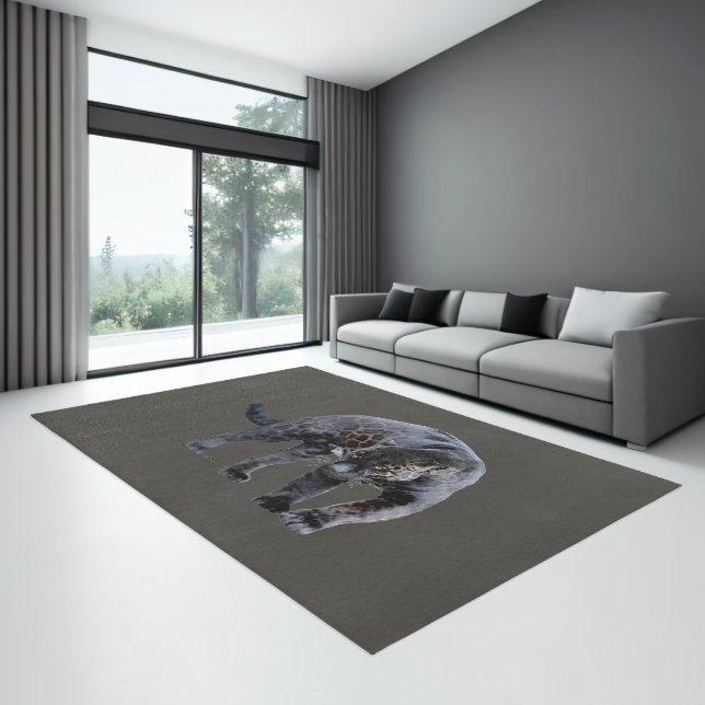 Jaguar Diablo gray large indoor area rug (Insitu (Indoor 3))