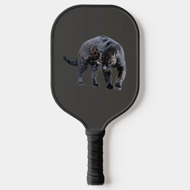 Jaguar Diablo gray pickleball paddle (Front)