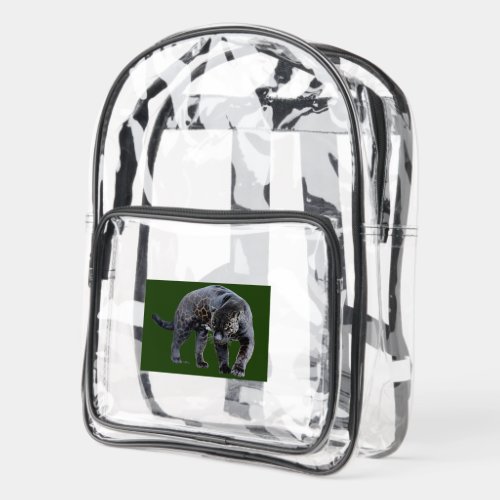 Jaguar Diablo green clear stadium backpack