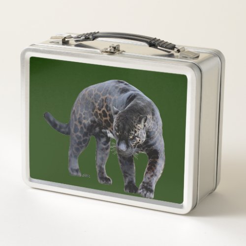 Jaguar Diablo green stainless lunchbox