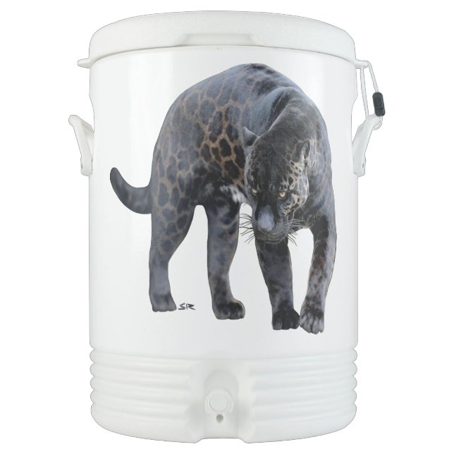 Jaguar Diablo Igloo beverage cooler (10 gallons) (Front)