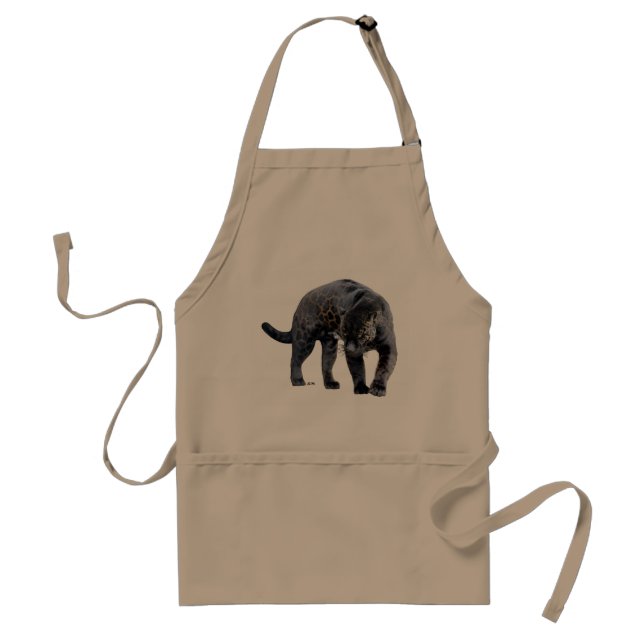 Jaguar Diablo khaki chef apron (Front)