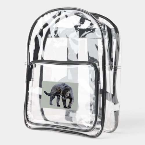 Jaguar Diablo light gray clear stadium backpack