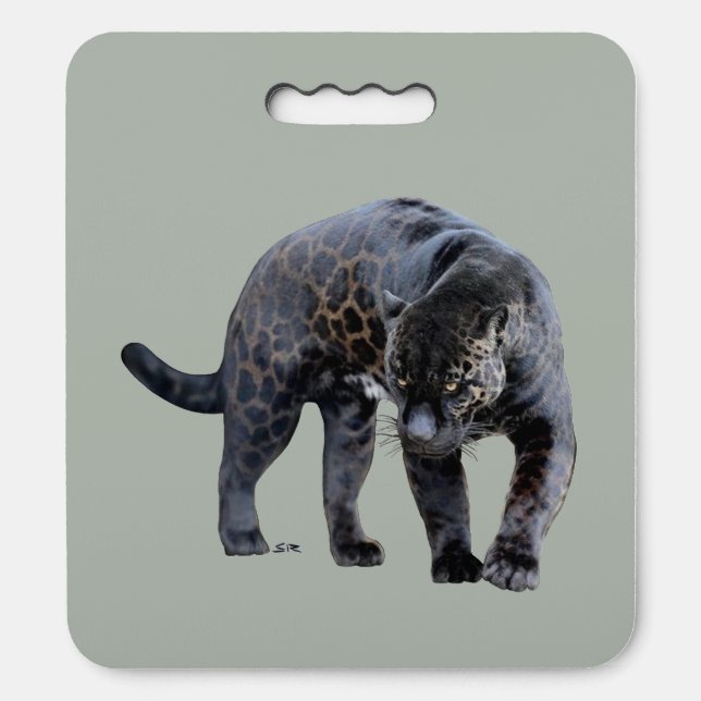 Jaguar Diablo light gray stadium cushion (Front Vertical)