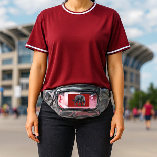 Jaguar Diablo red clear fanny pack