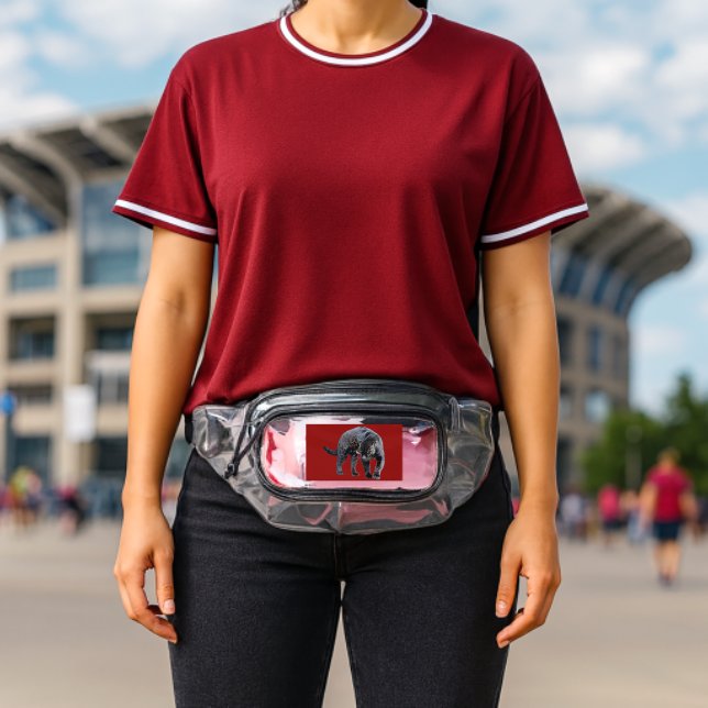 Jaguar Diablo red clear fanny pack (Insitu (Stadium))