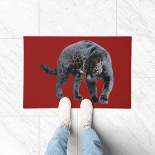 Jaguar Diablo red doormat