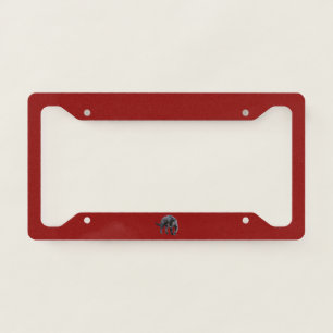 Jaguar Diablo red license plate frame
