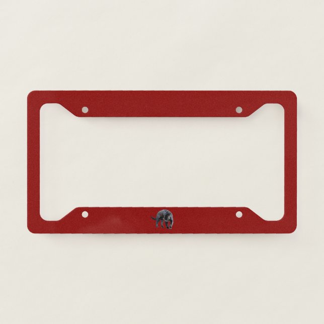 Jaguar Diablo red license plate frame (Front)