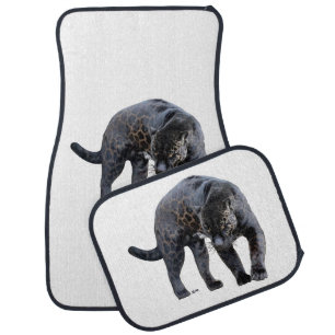 Jaguar Diablo white car mats front and rear