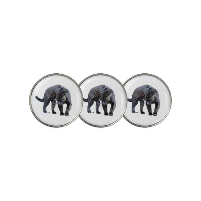 Jaguar Diablo white golf ball markers (3 Up)