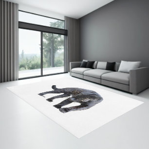 Jaguar Diablo white large indoor area rug