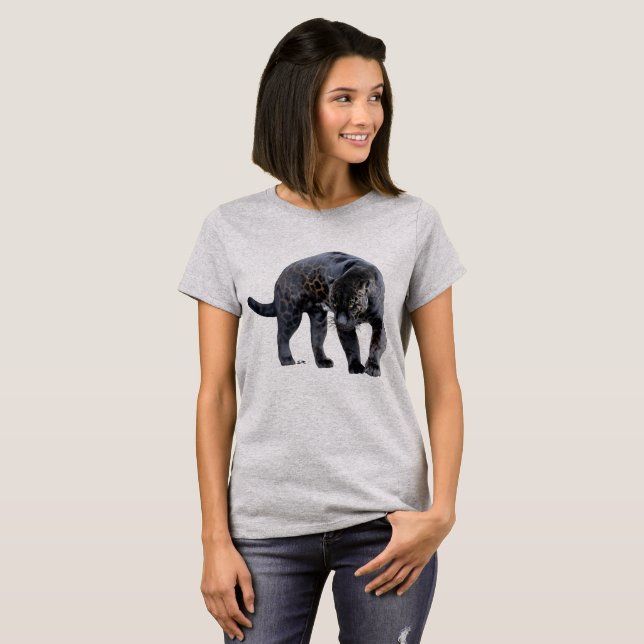 Jaguar Diablo women steel gray T-shirt (Front Full)