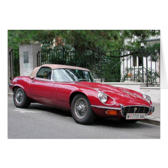 Jaguar E Type Cards (Front Horizontal)