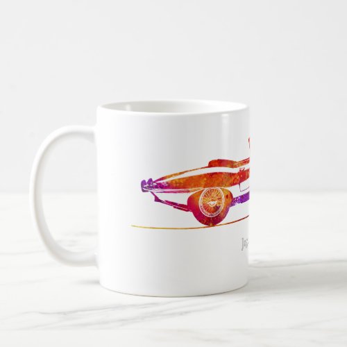 Jaguar E_Type Coupe 1961 Watercolor Coffee Mug