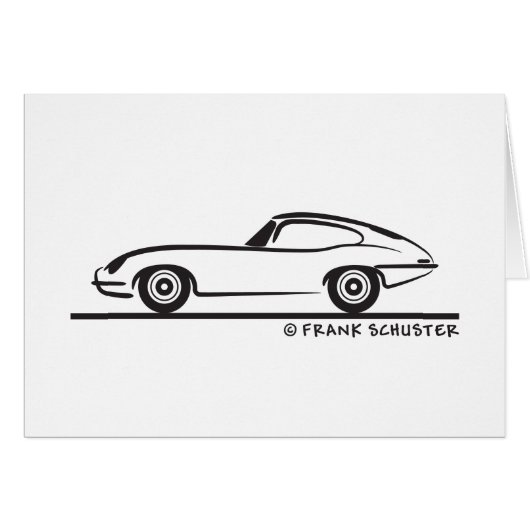 Jaguar E-Type Coupe Cards (Front Horizontal)