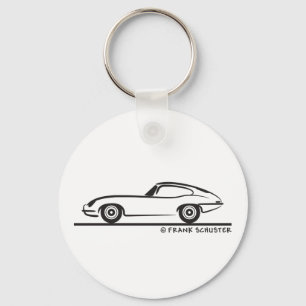 Jaguar E-Type Coupe Keychain