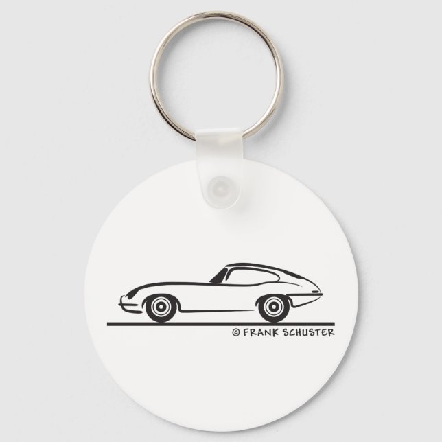 Jaguar E-Type Coupe Keychain (Front)