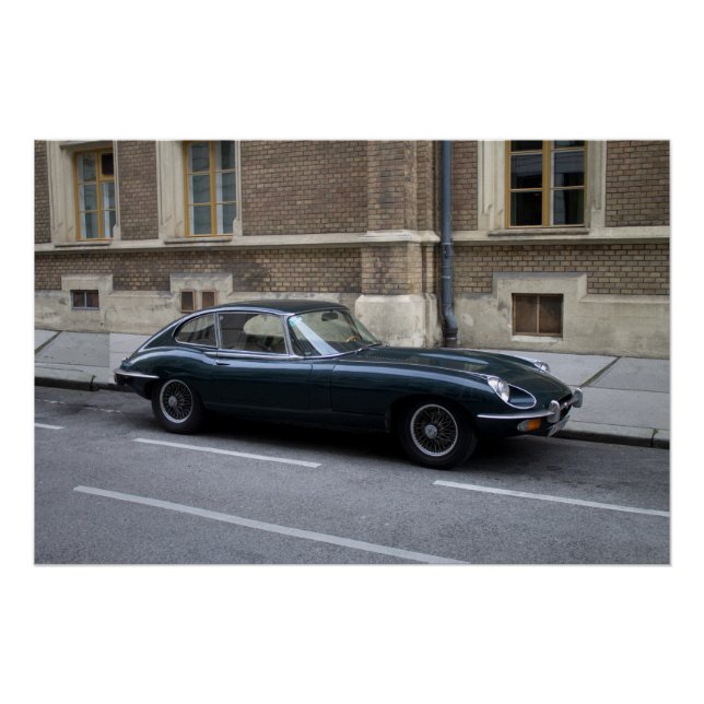 Jaguar E-Type Hardtop Poster (Front)