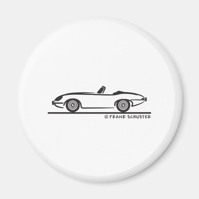 Jaguar E-Type Magnet (Front)