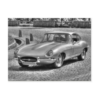 Jaguar E-Type Postcard