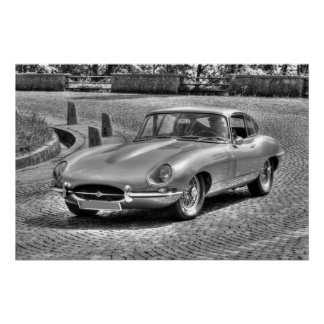 Jaguar E-Type Poster