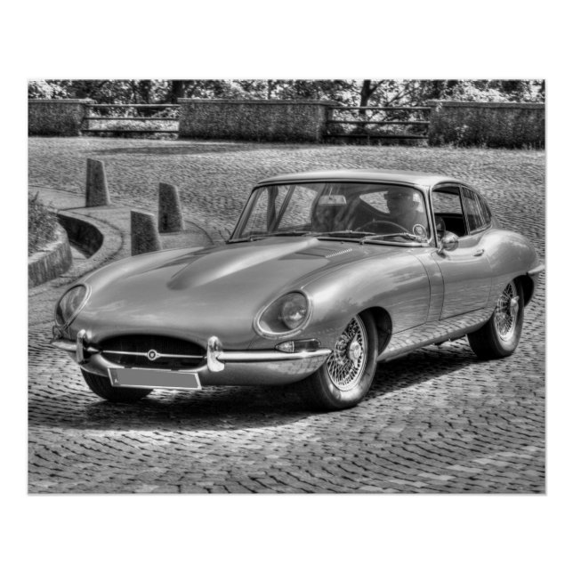 Jaguar E-Type Poster (Front)