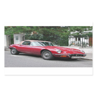 Jaguar E Type Rectangular Sticker