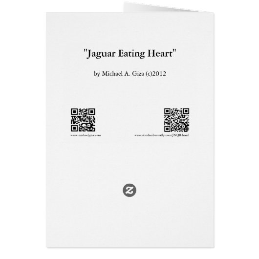 Jaguar Eating Heart (yellow wc) (Back)