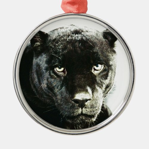 Jaguar Eyes Metal Ornament