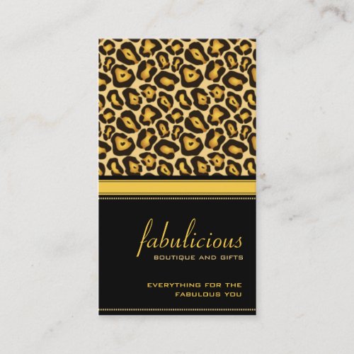 Jaguar Fabulous Business Card