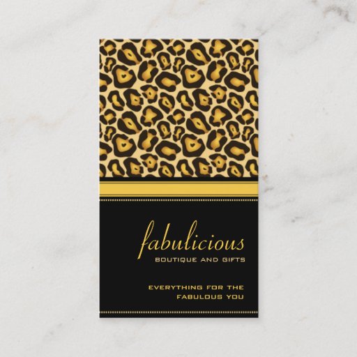 Customizable Jaguar Fabulous Business Card