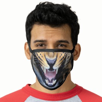Jaguar Face Mask by NoteableExpressions at Zazzle