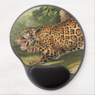 Jaguar (Felis onca) Illustration Gel Mouse Pad