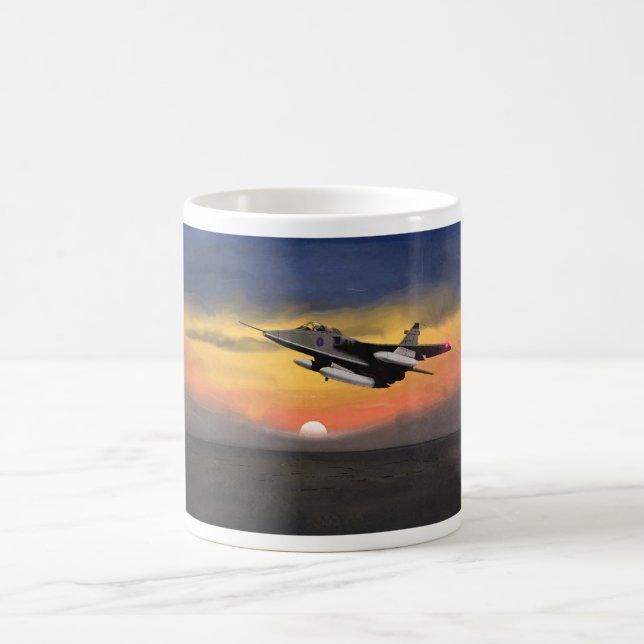 Jaguar Fighter Sunset Mug (Center)