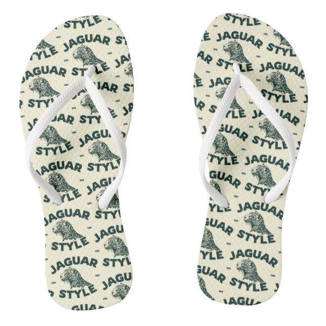 Jaguar Flip Flops (Footbed)
