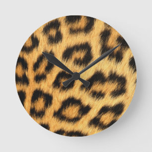 Jaguar Fur 2 Round Clock