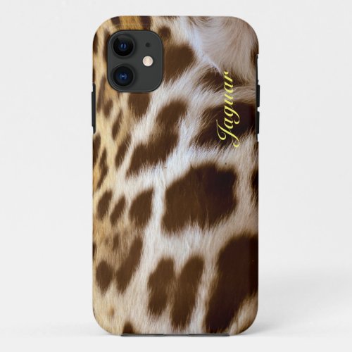 Jaguar Fur Big Cat Wildlife iPhone 5 Case