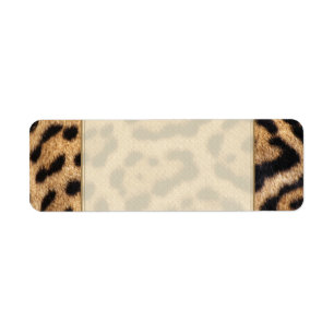 Jaguar Fur Photo Print Label
