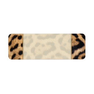 Jaguar Fur Photo Print Label